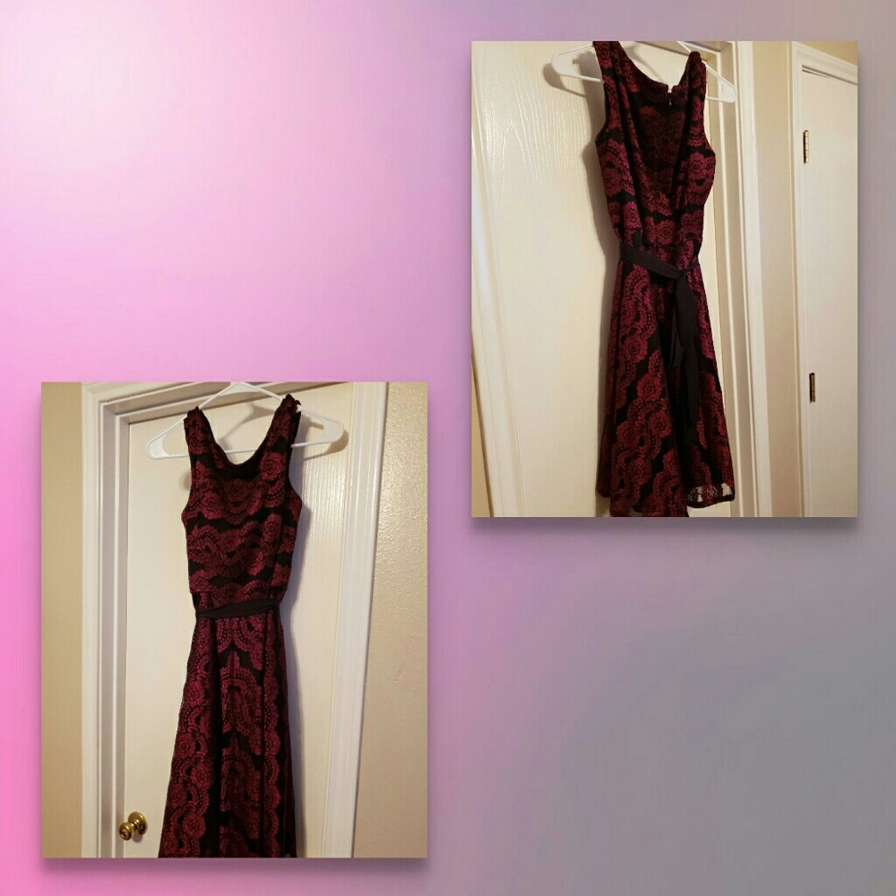 Black and red dress